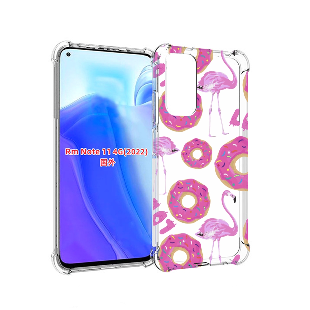 

Чехол MyPads пончики-фламинго для Xiaomi Redmi Note 11 4G ( Глобальная версия ), Tocco