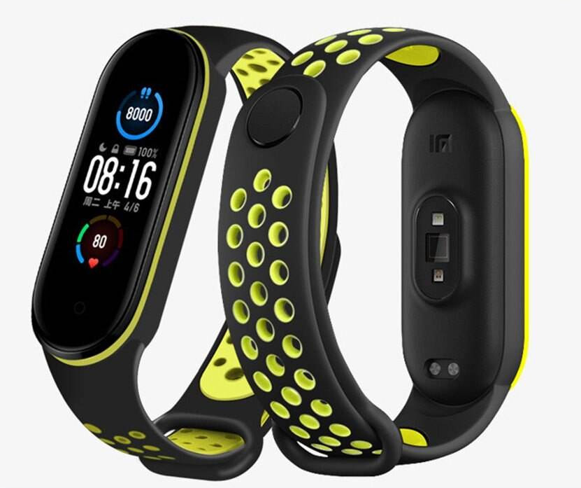 

Ремешок Red Line для Xiaomi Mi Band 5/Amazfit Band 5 Black/Yellow, Желтый;черный