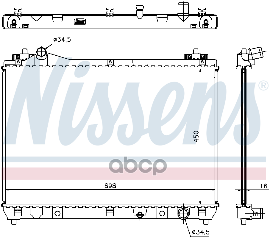 

NISSENS Радиатор SUZUKI GRAND VITARA 1,6 05-