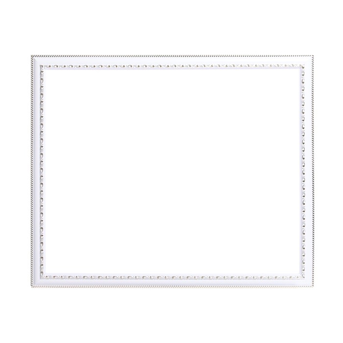 Calligrata Рама для картин (зеркал) пластик 40 х 50 х 2.8 см, Calligrata 644861, белая/зол