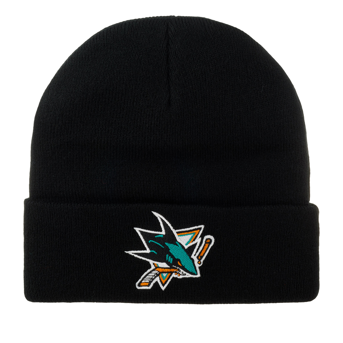 Шапка унисекс Mitchell&Ness EU175-BLKSanJoseSharksNHL черная, one size