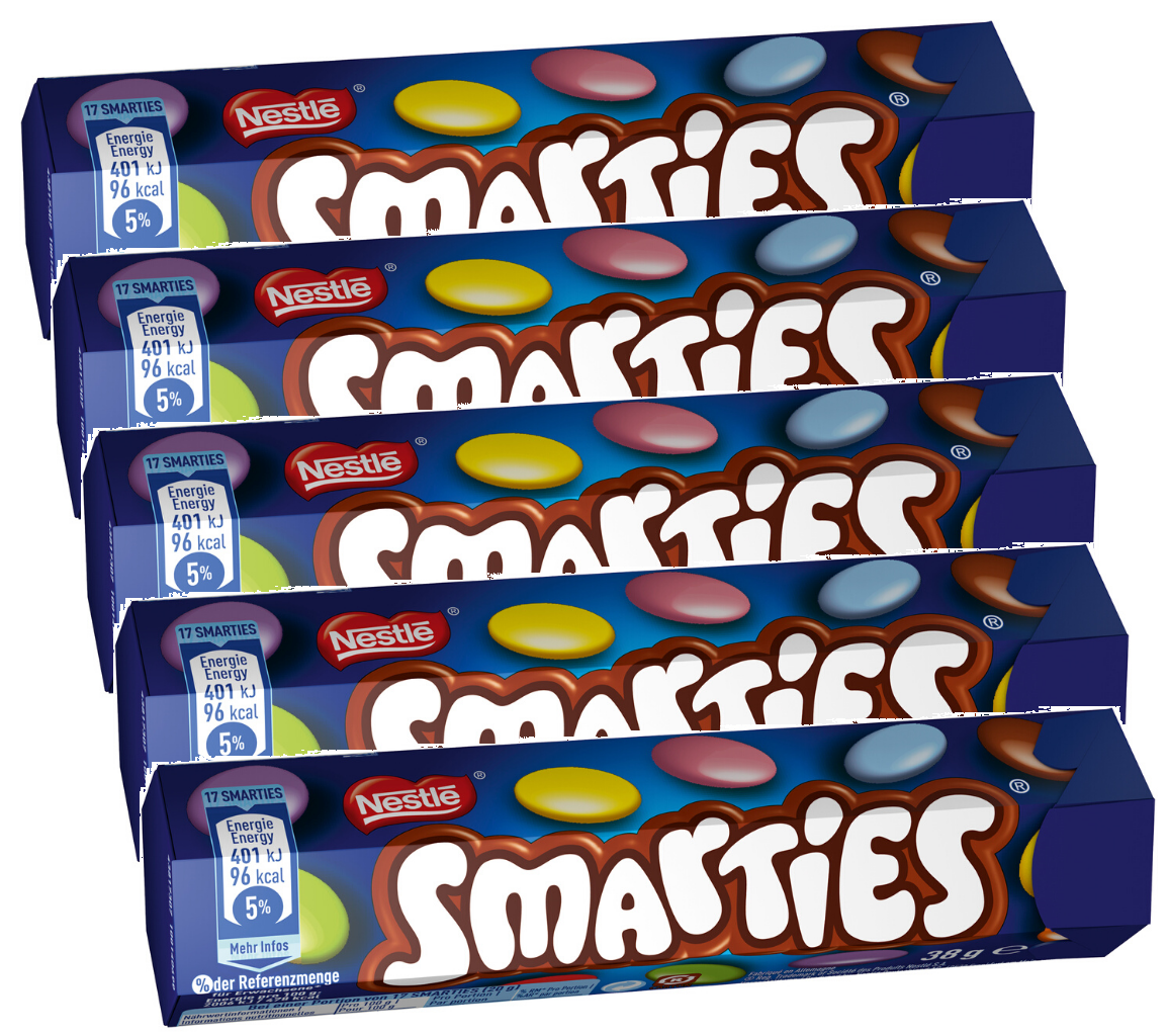 Драже шоколадное Nestle Smarties, 38 г х 5 шт