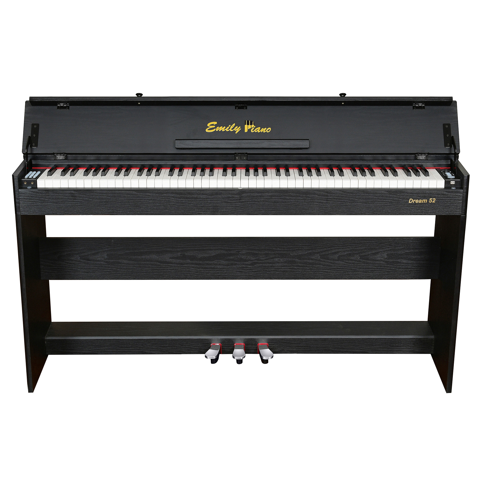 

Цифровое фортепиано с крышкой EMILY PIANO D-52 BK, Черный, D-52