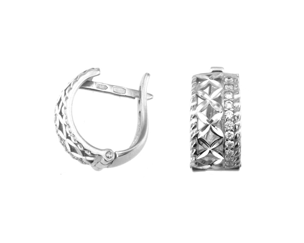 

Серьги из серебра ЯХОНТ Ювелирный 169989, фианит, 169989