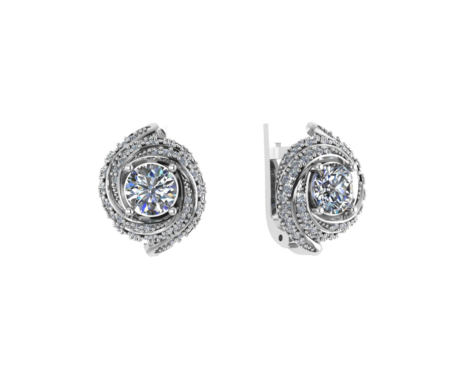 

Серьги из серебра с фианитом Яхонт Ювелирный 169999, 169999