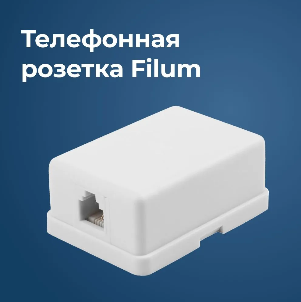 

Телефонная розетка настенная Filum FL-TA-SOCKET-1, Серый, FL-TA-SOCKET-1