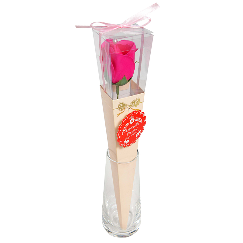 фото Мыльная роза из ароматизированного мыла especially for you, розовая baziator