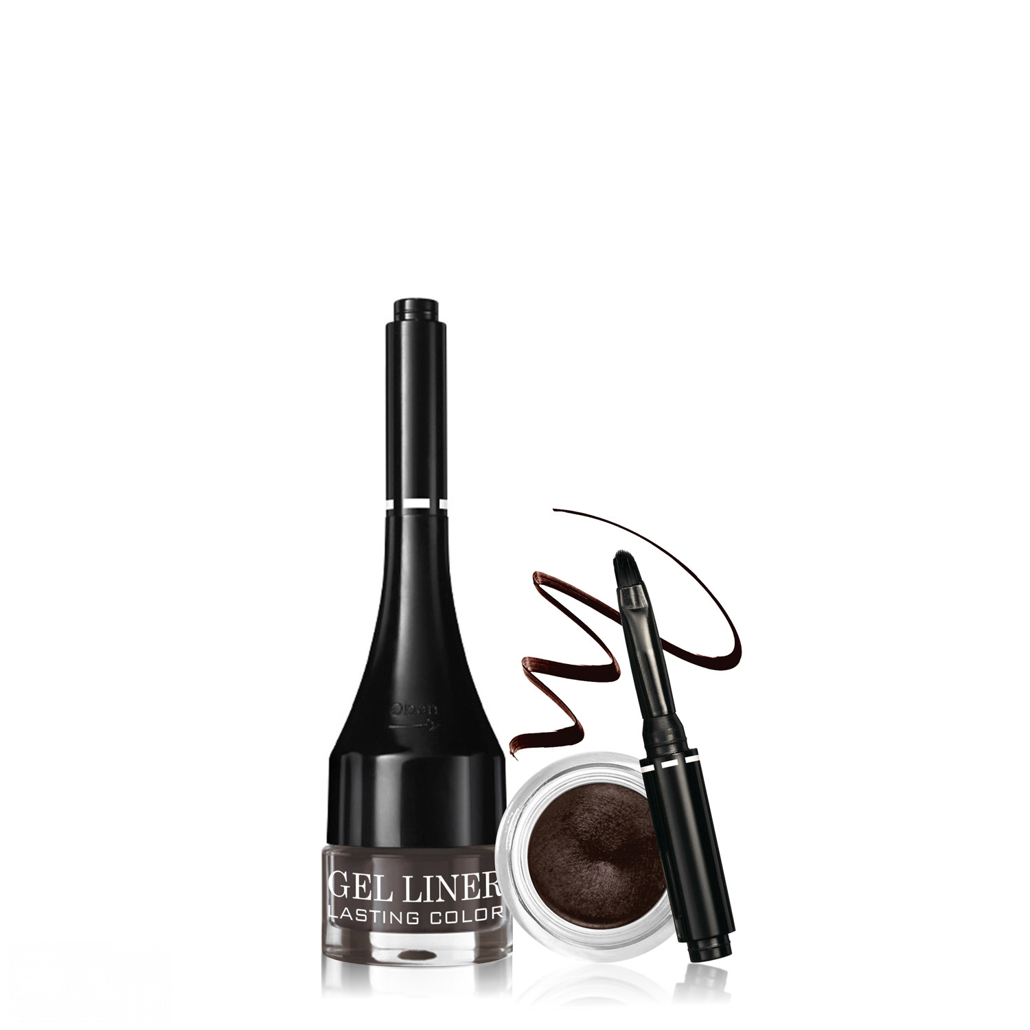 

Гелевая подводка для глаз BelorDesign "Gel liner LASTING COLOR" тон 002 коричневая, Gel liner LASTING COLOR