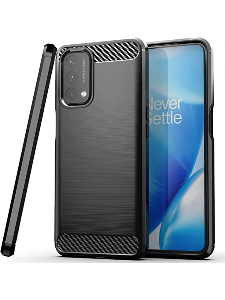 

Brodef Carbon Силиконовый чехол для OnePlus Nord N200 Черный