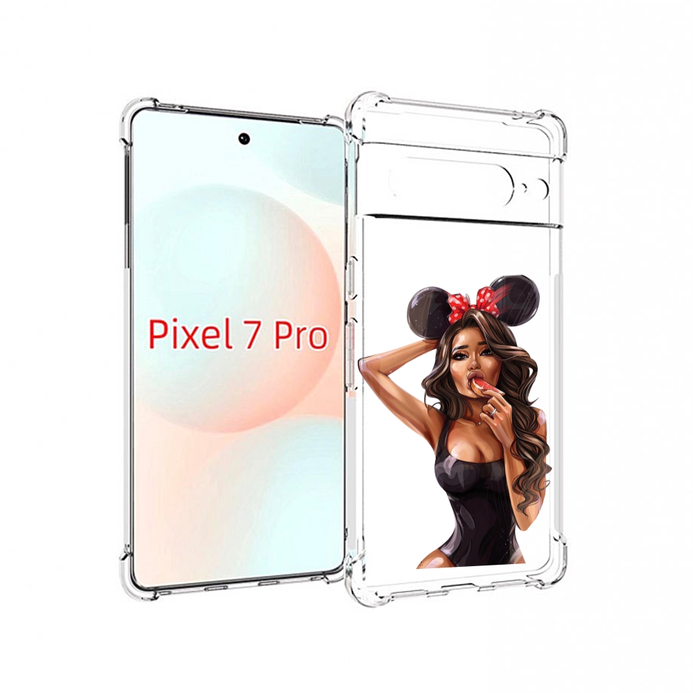 

Чехол Mypads Девушка-С-Грейпфрутом Женский Для Google Pixel 7 Pro, Прозрачный, Tocco