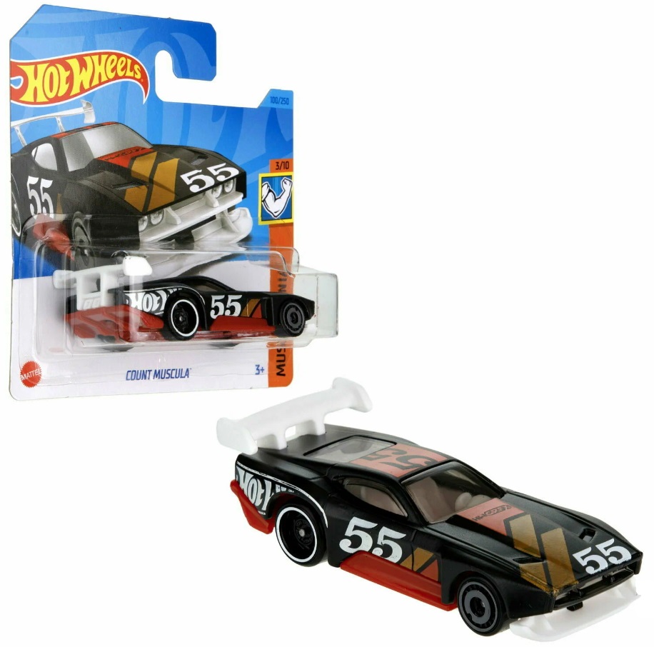 

Машинка базовой коллекции Hot Wheels COUNT MUSCULA 5785 HKJ51, Белый;красный;черный