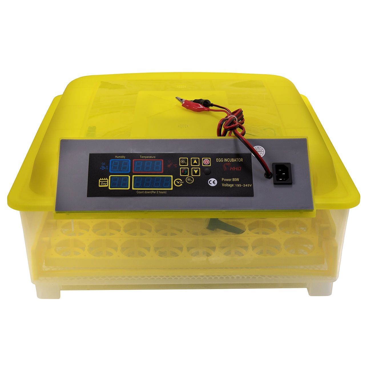 Инкубатор HHD 48, на 48 яиц с автоматическим переворотом и резервным питанием, пластик