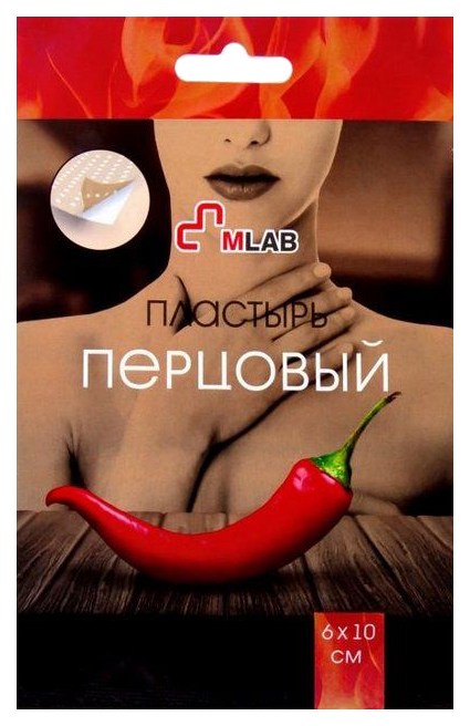 

Пластырь перцовый Mlab 6х10 перфорированный 1 шт.