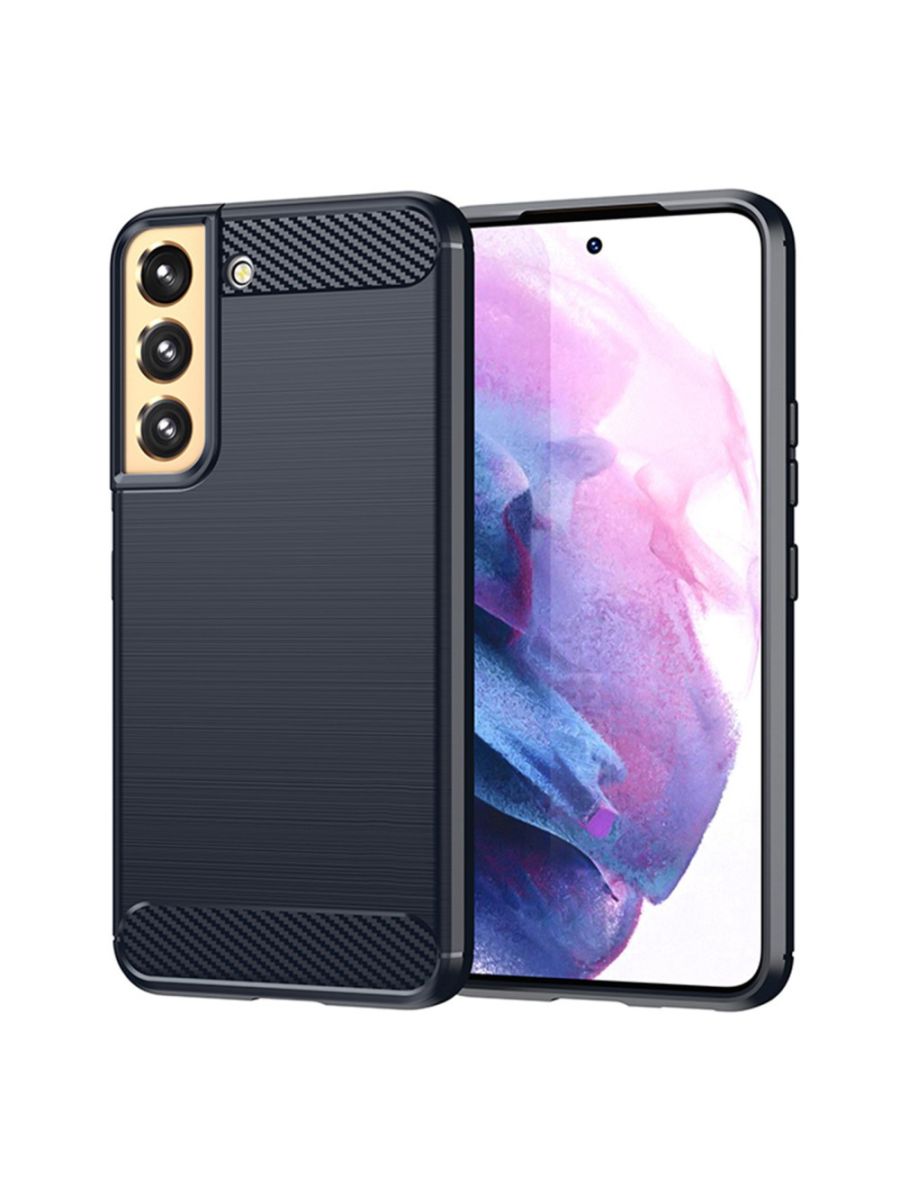 

Brodef Carbon Силиконовый чехол для Samsung Galaxy S22 Синий
