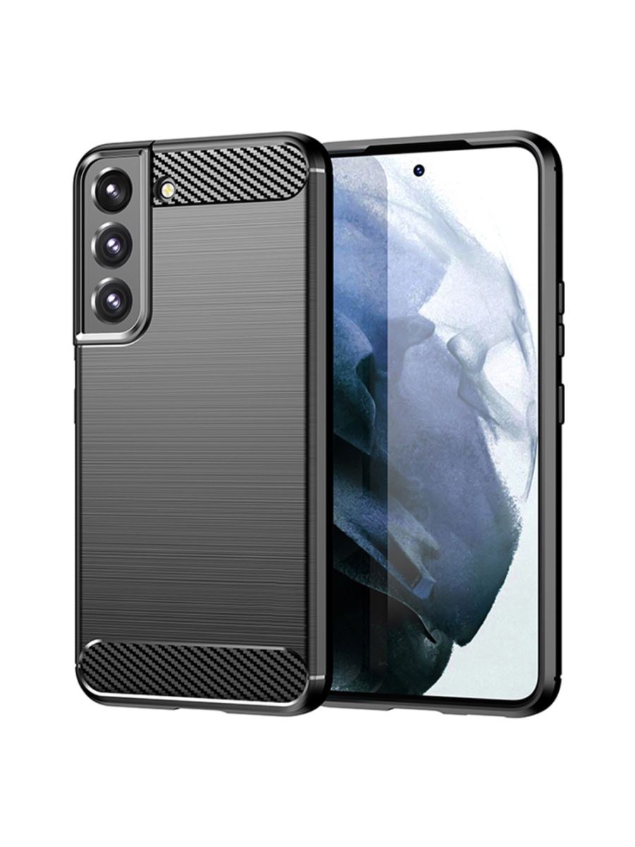 

Brodef Carbon Силиконовый чехол для Samsung Galaxy S22 Черный