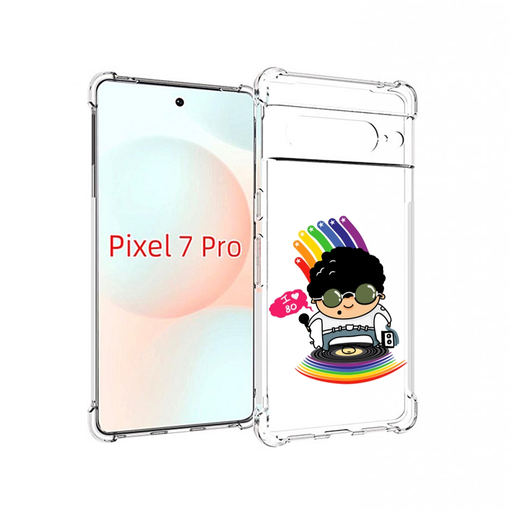 

Чехол Mypads Я Люблю 80-Е Для Google Pixel 7 Pro, Прозрачный, Tocco