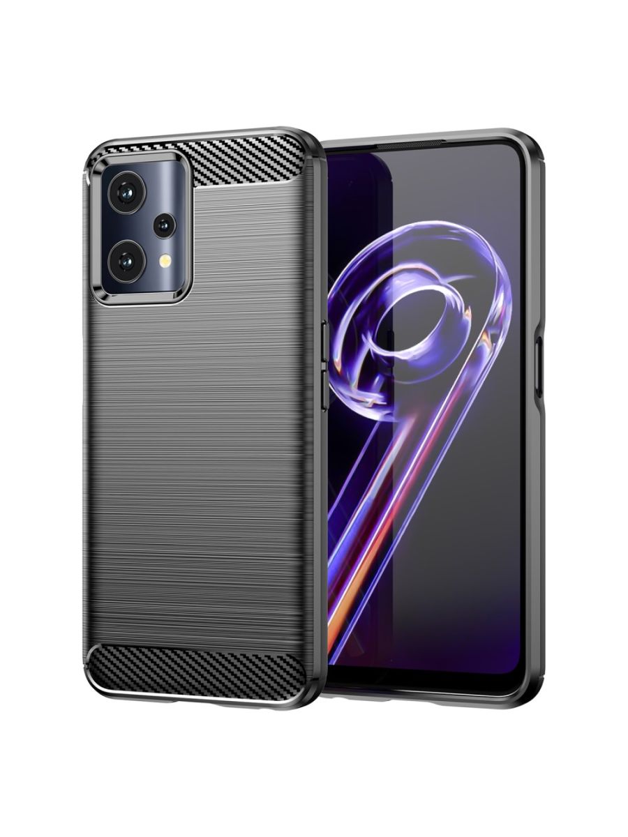 

Brodef Carbon Силиконовый чехол для Realme 9 Pro Черный