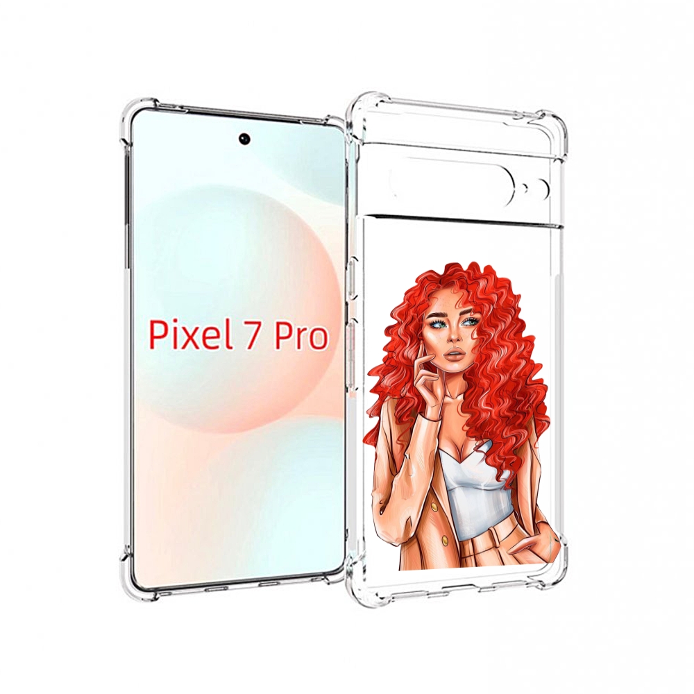 

Чехол Mypads Девушка-С-Яркими-Волосами Женский Для Google Pixel 7 Pro, Прозрачный, Tocco