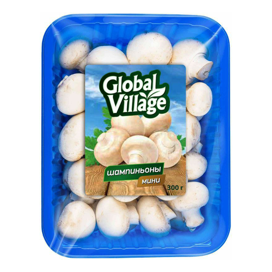 

Шампиньоны-мини свежие Global Village целые 300 г