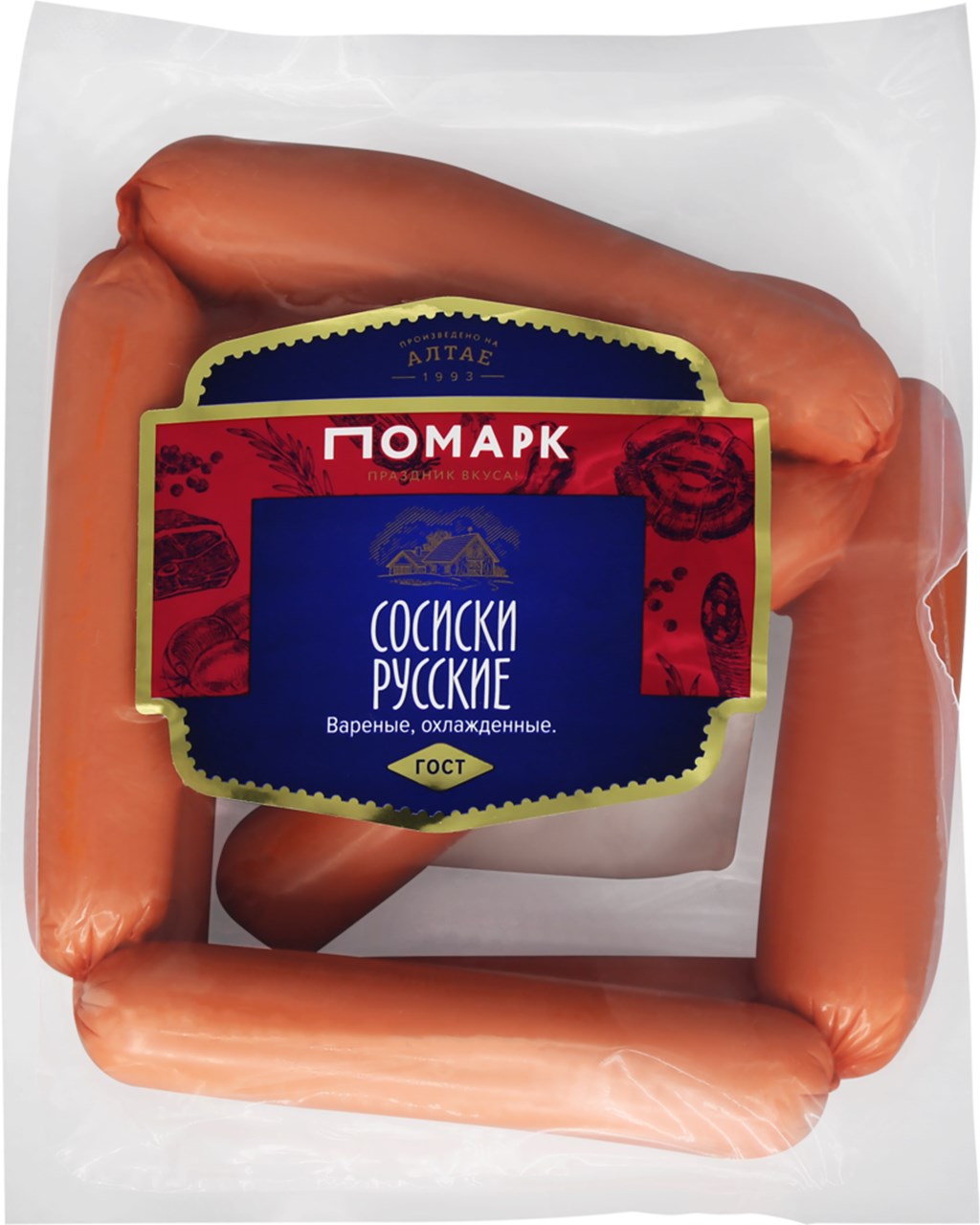 

Сосиски Помарк Русские вареные 400 г