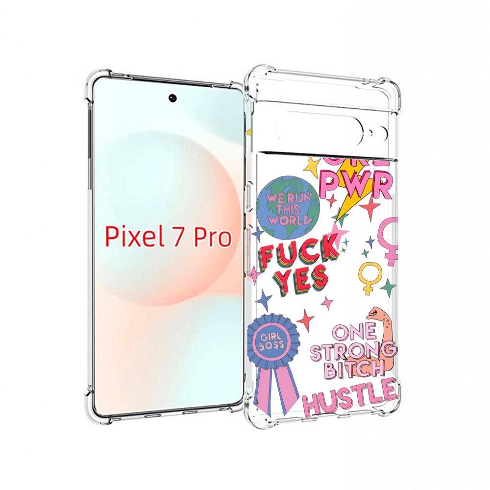 

Чехол Mypads Девушки-Боссы Женский Для Google Pixel 7 Pro, Прозрачный, Tocco