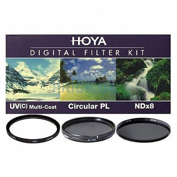 фото Набор из 3 фильтров hoya (uv(c) hmc multi, pl-cir, ndx8) 82mm