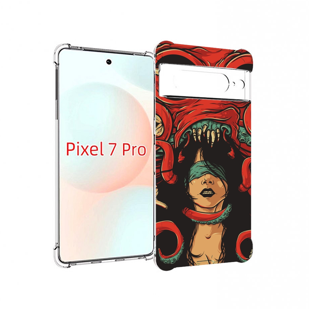 

Чехол Mypads Девушку-Съедает-Осьминог Для Google Pixel 7 Pro, Прозрачный, Tocco