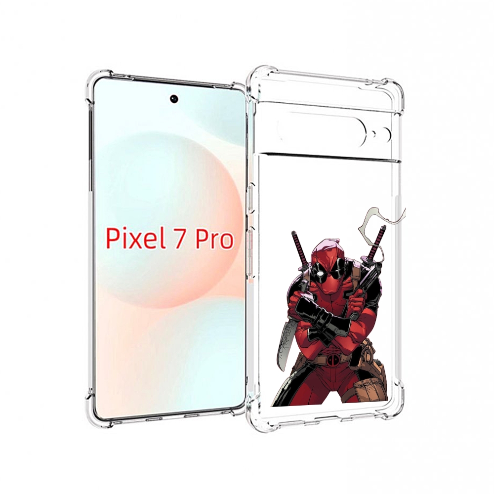 

Чехол Mypads Дедпул-Подмигивает Для Google Pixel 7 Pro, Прозрачный, Tocco