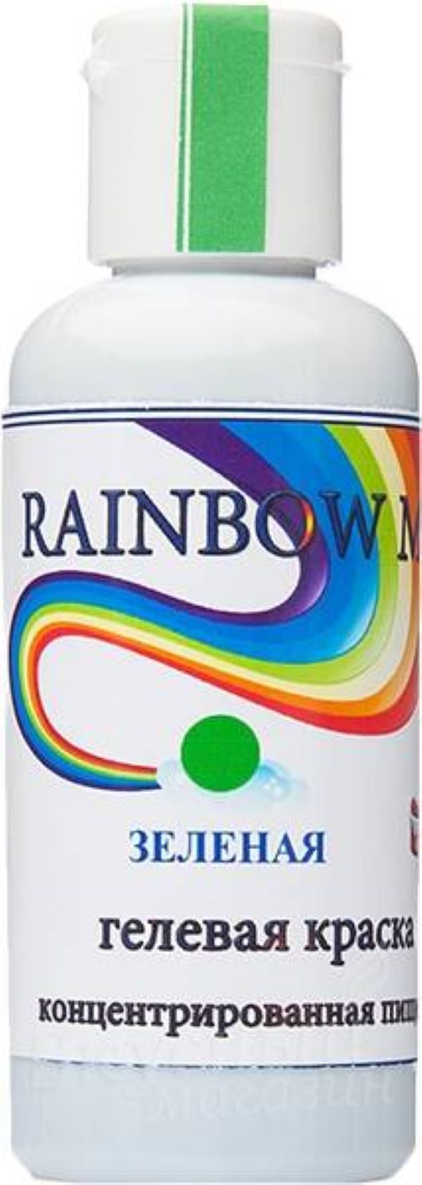 Краска Зеленая гелевая Rainbow Man, 50 гр.