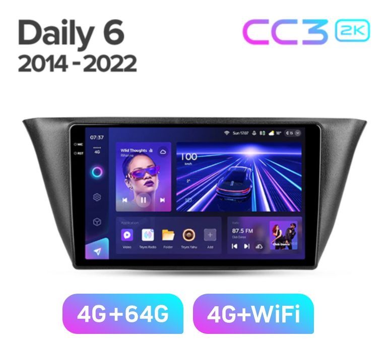 Магнитола TEYES CC3 2K 464ГБ IVECO DAILY 2014-2022 г 3789000₽