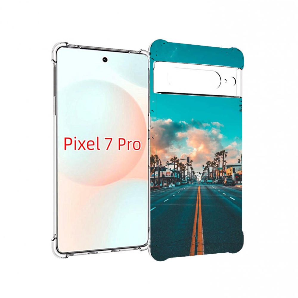 

Чехол Mypads Дорога-В-Лос-Анджелес Для Google Pixel 7 Pro, Прозрачный, Tocco