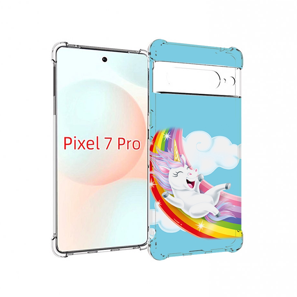 

Чехол Mypads Единорог-На-Радуге Для Google Pixel 7 Pro, Прозрачный, Tocco
