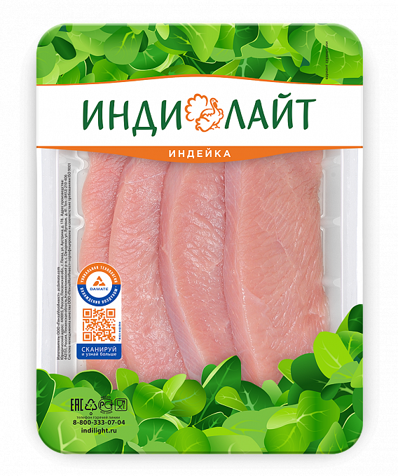 

Шницель из индейки Индилайт охлажденный 400 г