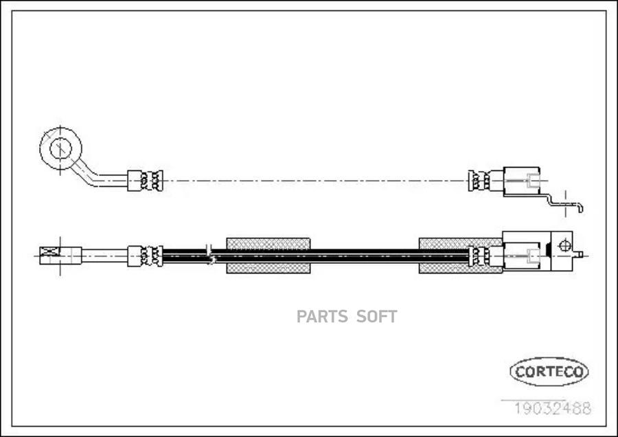 

Шланг тормозной системы CORTECO 19032488