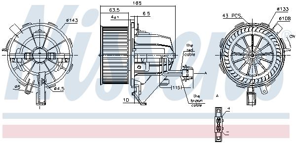 

NISSENS Мотор печки отопителя салона AUDI A 4 / S 4 (B8) (07-) /AUDI A 5 / S 5 (8T) (07-)