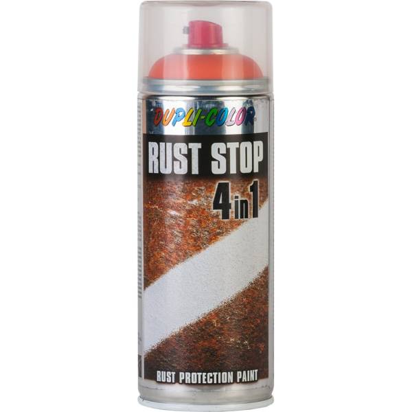 Эмаль DUPLI COLOR RUST STOP по ржавчине 4 в 1, оранжевая RAL 2004, 0.4 л 179297