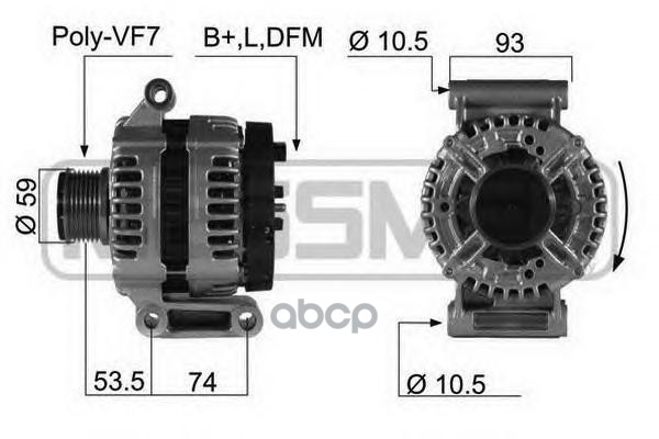 Генератор ERA для Ford Transit 2.4tdci 150a 14v 2006- 210422 100039797241