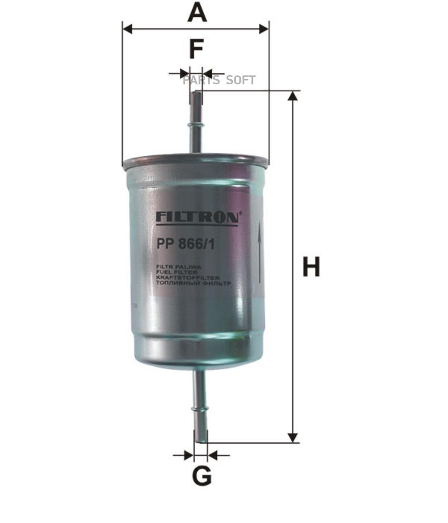 FILTRON Фильтр топливный MITSUBISHI Pajero II 1.8 GDI 06/98-04/00.S40 1.6-2.0/T 07/95-12/0 100053774166