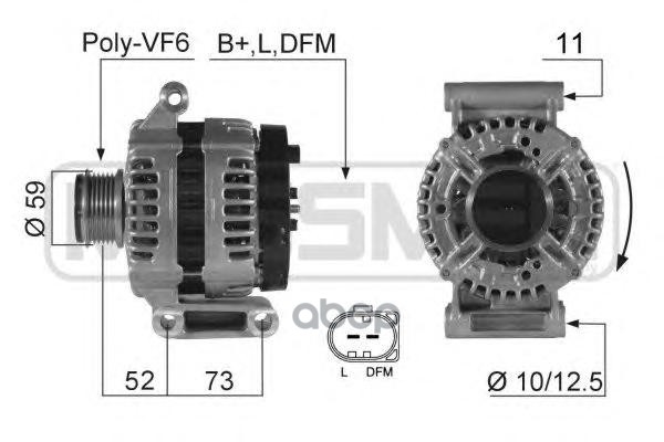 

Генератор 14V 150A Era 210421