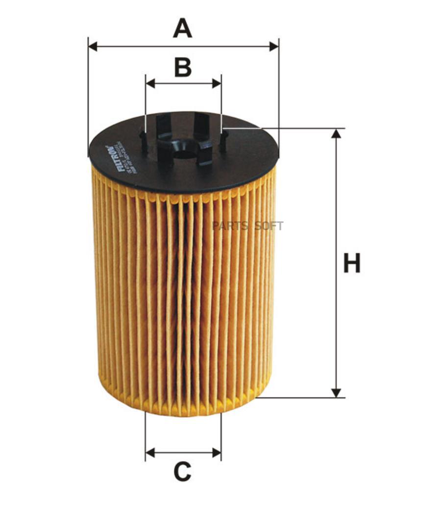 

FILTRON Фильтр масляный [картридж] BMW E60/E61/E63/E64/E65/E66/X5 3.5L-4.8L