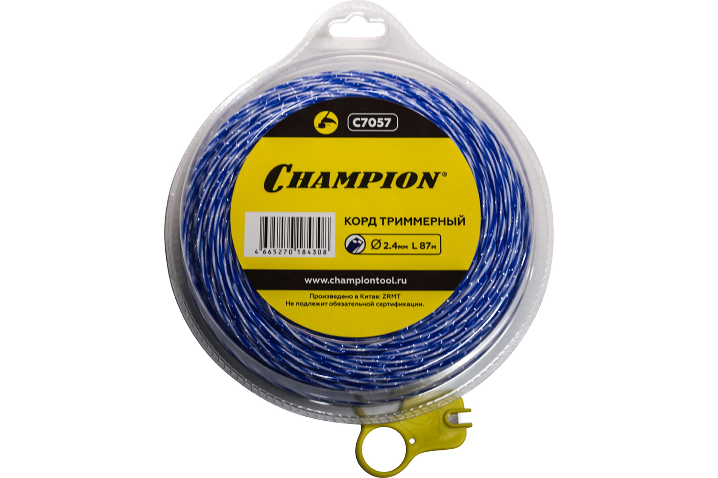 

Леска CHAMPION Sky-cutter 2.4мм* 87м (витой квадрат)