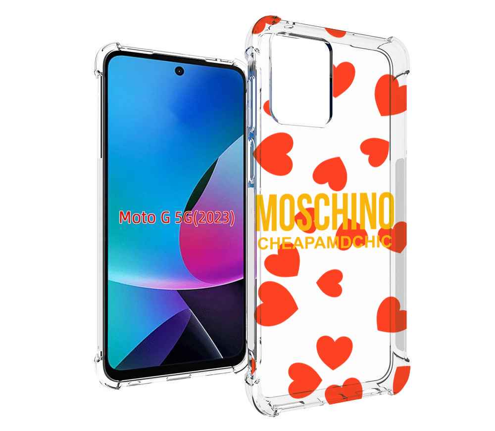 

Чехол MyPads сердца-москино для MOTO G 5G 2023, Tocco