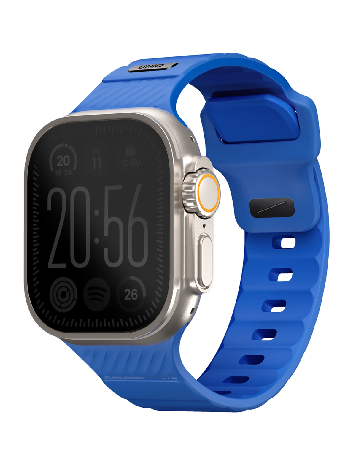 

Ремешок Uniq для Apple Watch 49/45/44/42 mm STRIDE из каучука FKM Cobalt Blue, Синий