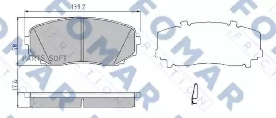 

Тормозные колодки FOMAR-FRICTION FO957681