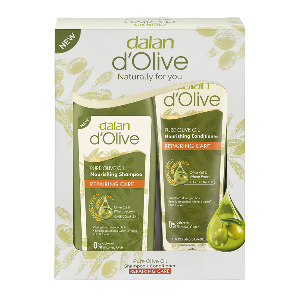 Подарочный набор косметики Dalan d'Olive восстановление и питание 600г dalan мыло массажное и антицеллюлитное d olive 150