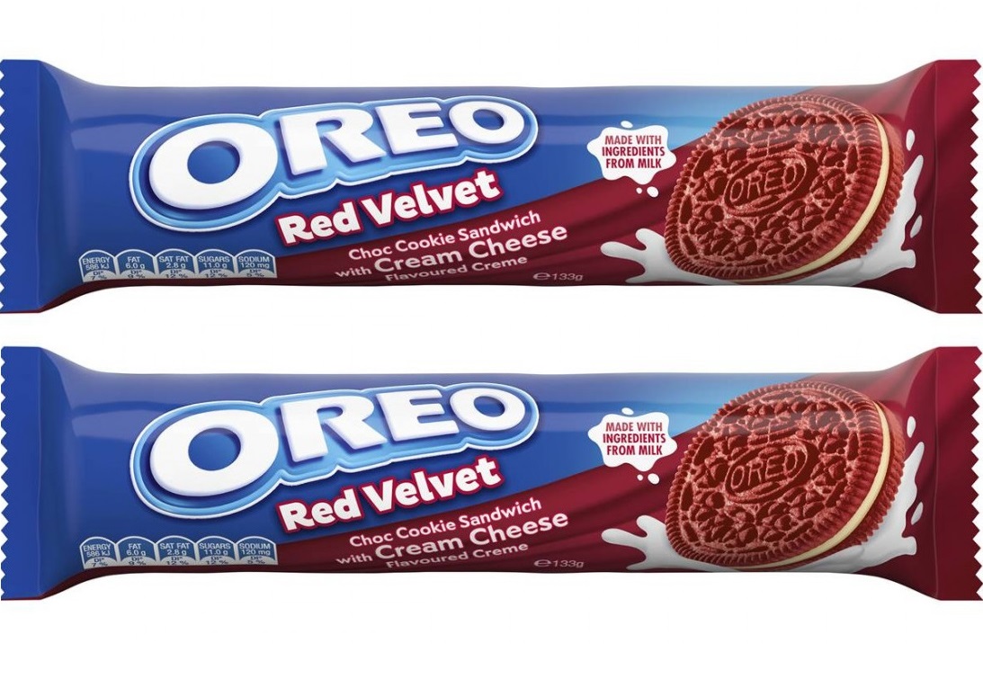 Печенье Oreo Red Velvet, красный бархат 123,5 г х 2 шт