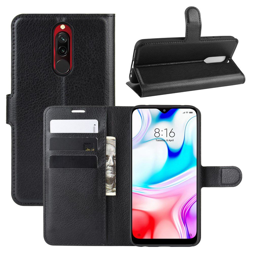 

Чехол Wallet для смартфона Xiaomi Redmi 8 черный
