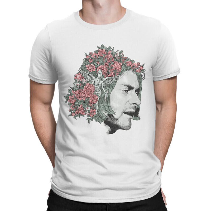 

Футболка мужская Dream Shirts Курт Кобейн 1000466222 белая M, Курт Кобейн 1000466222