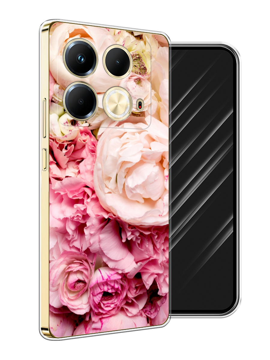 

Чехол Awog на Infinix Note 40 "Пионы яркие", Розовый, 3105850-1