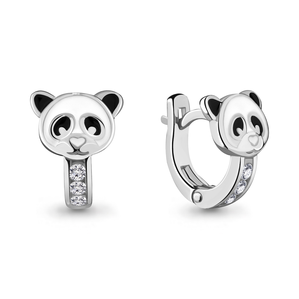 

Серьги из серебра с фианитом Яхонт Ювелирный 175388, 175388